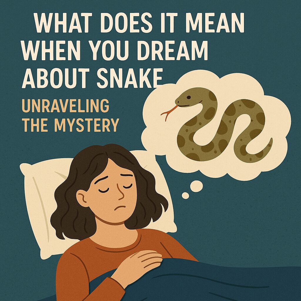 What Does It Mean When You Dream About Snake: Unraveling the Mystery make blog image